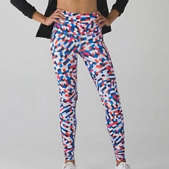 lululemon athletica Pants - LULULEMON Multicolored Wunderunder Size 10